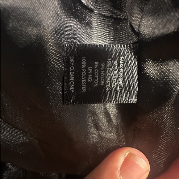 White House Black Market Black Blazer with Luxurious Faux Fur Small - Picture 5 of 12